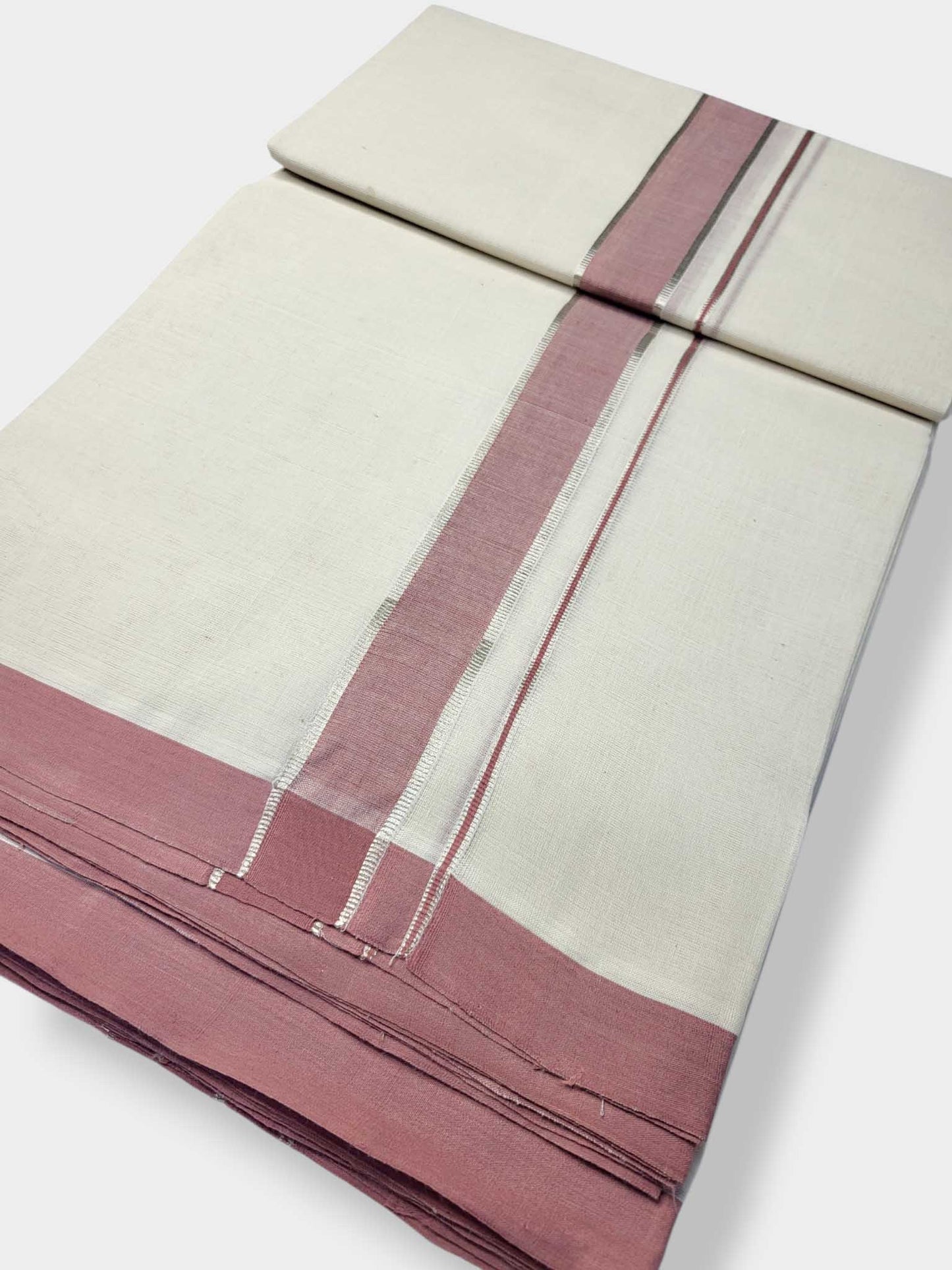 Kerala Balaramapuram Pure Cotton Handloom Mundu/Dhoti