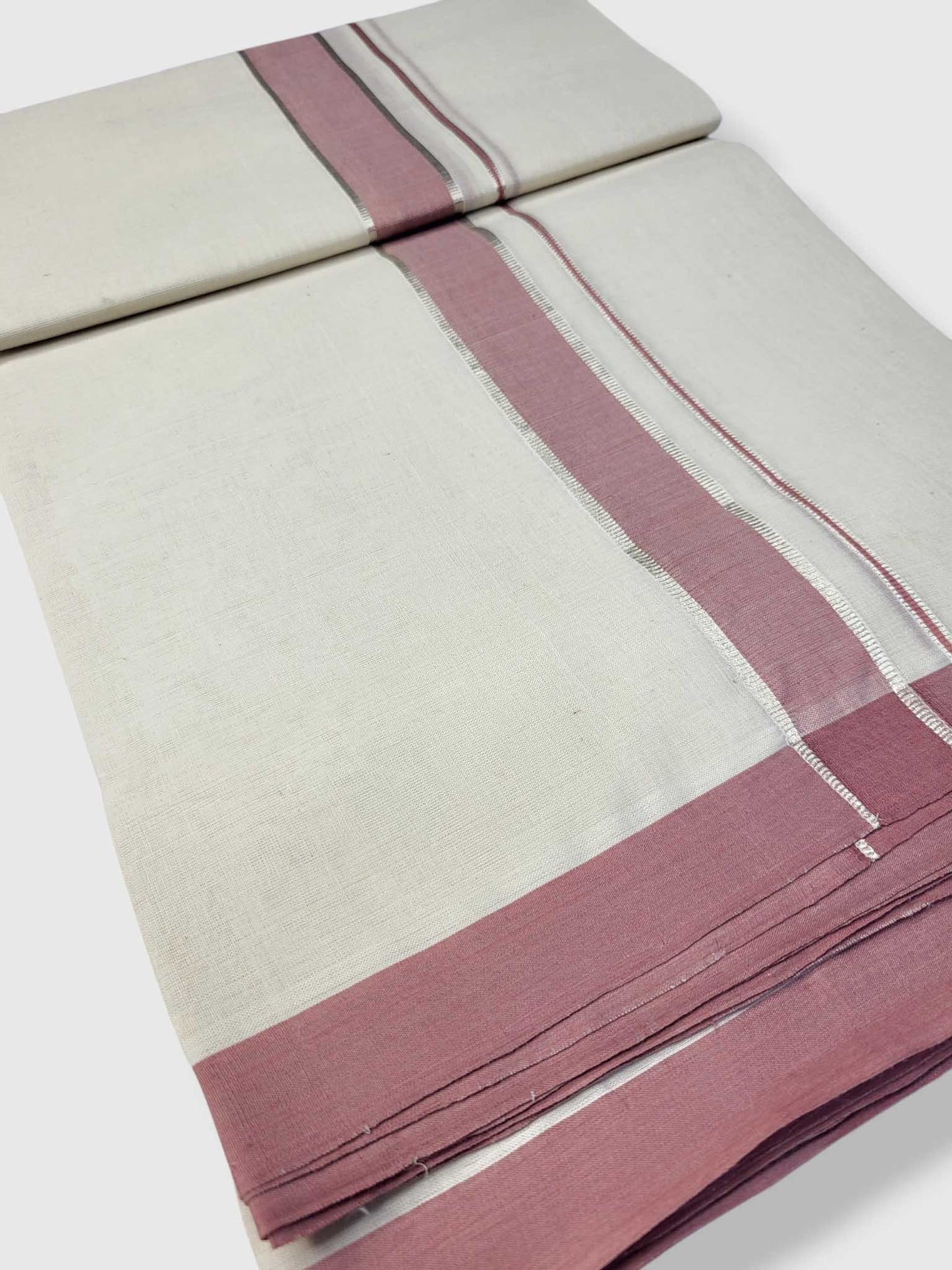 Kerala Balaramapuram Pure Cotton Handloom Mundu/Dhoti