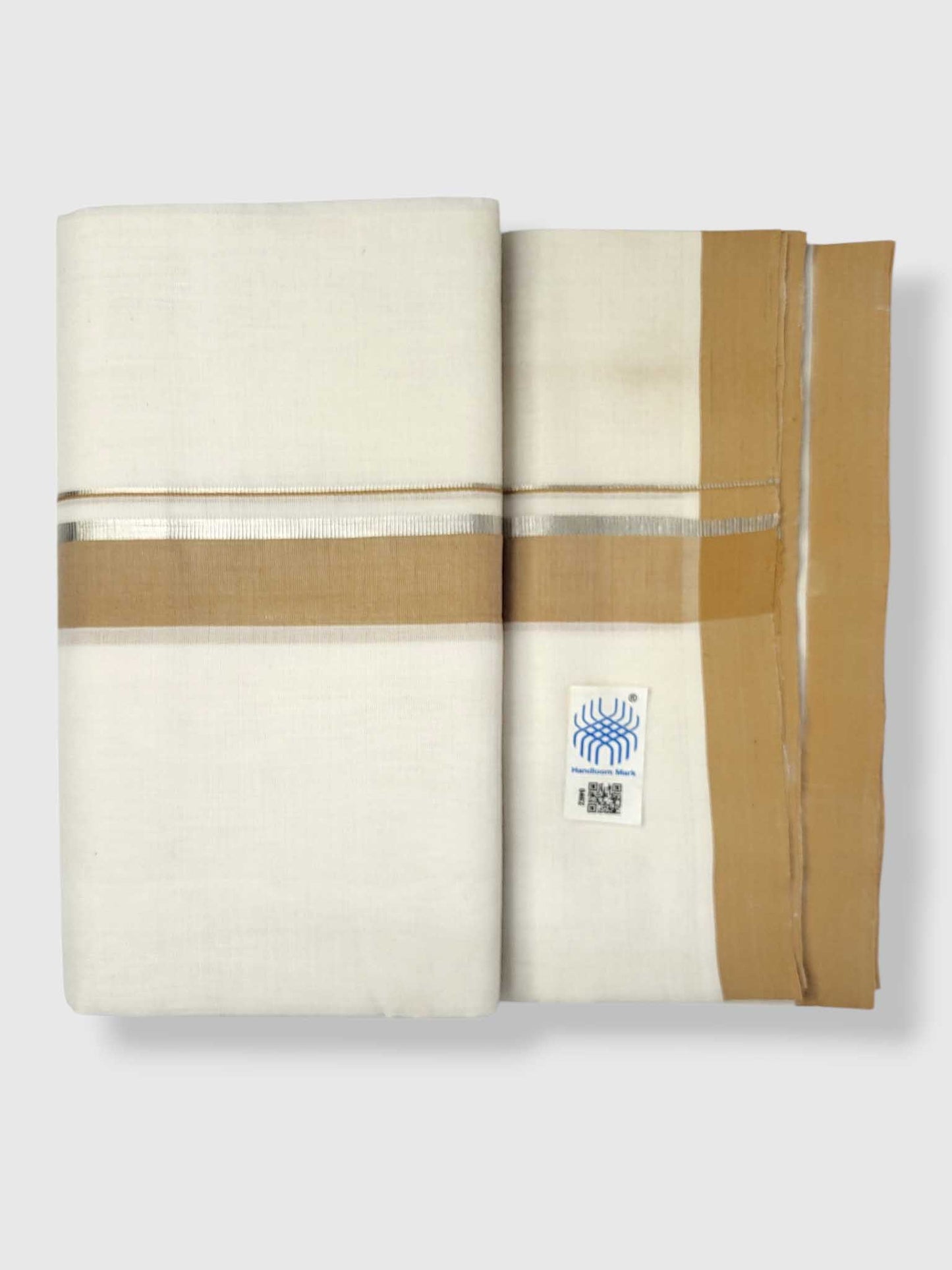 Kerala Balaramapuram Pure Cotton Handloom Mundu/Dhoti