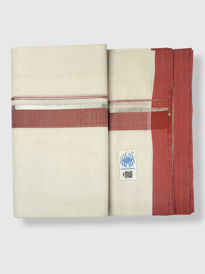 Kerala Balaramapuram Pure Cotton Handloom Mundu/Dhoti