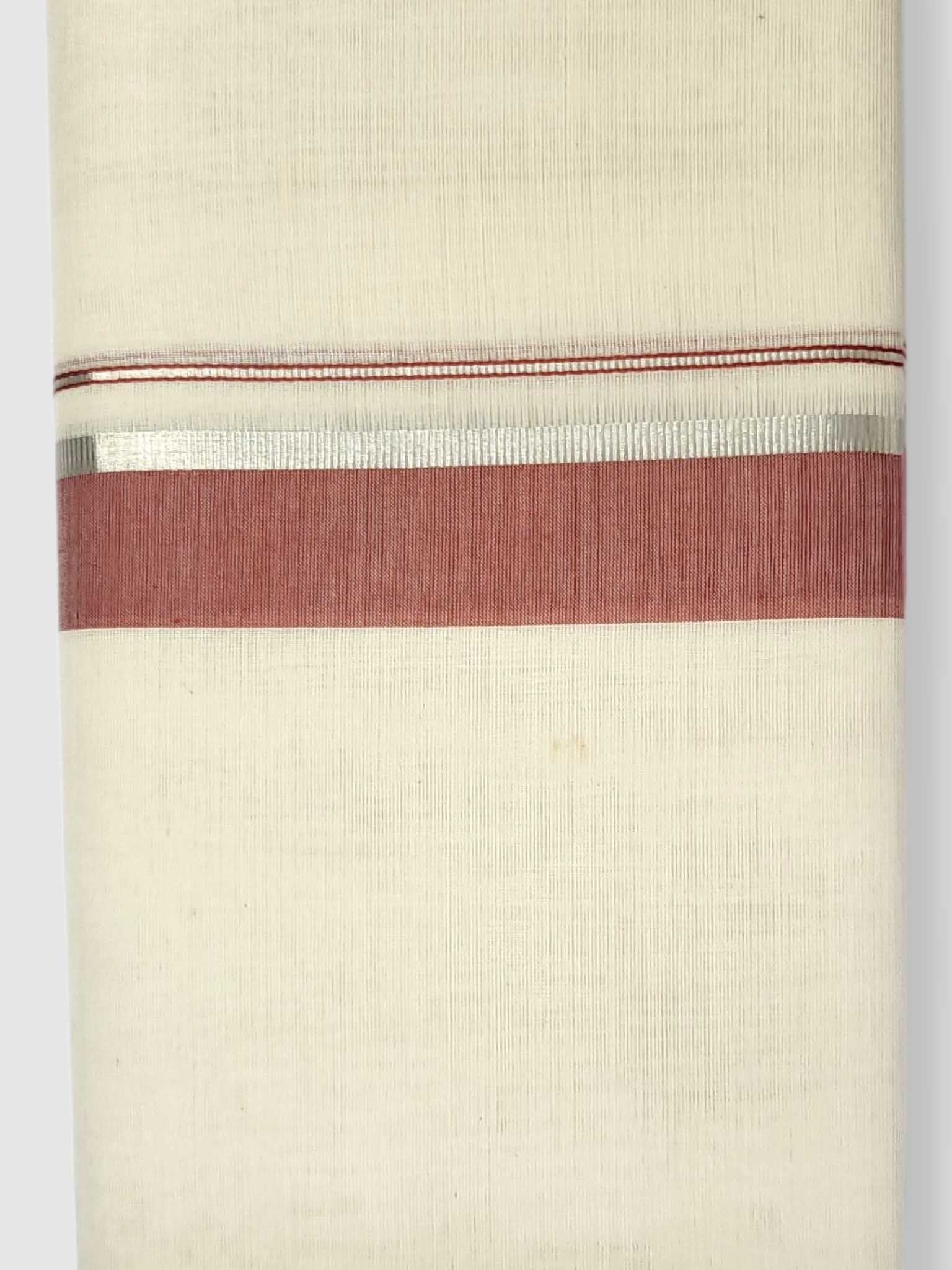Kerala Balaramapuram Pure Cotton Handloom Mundu/Dhoti