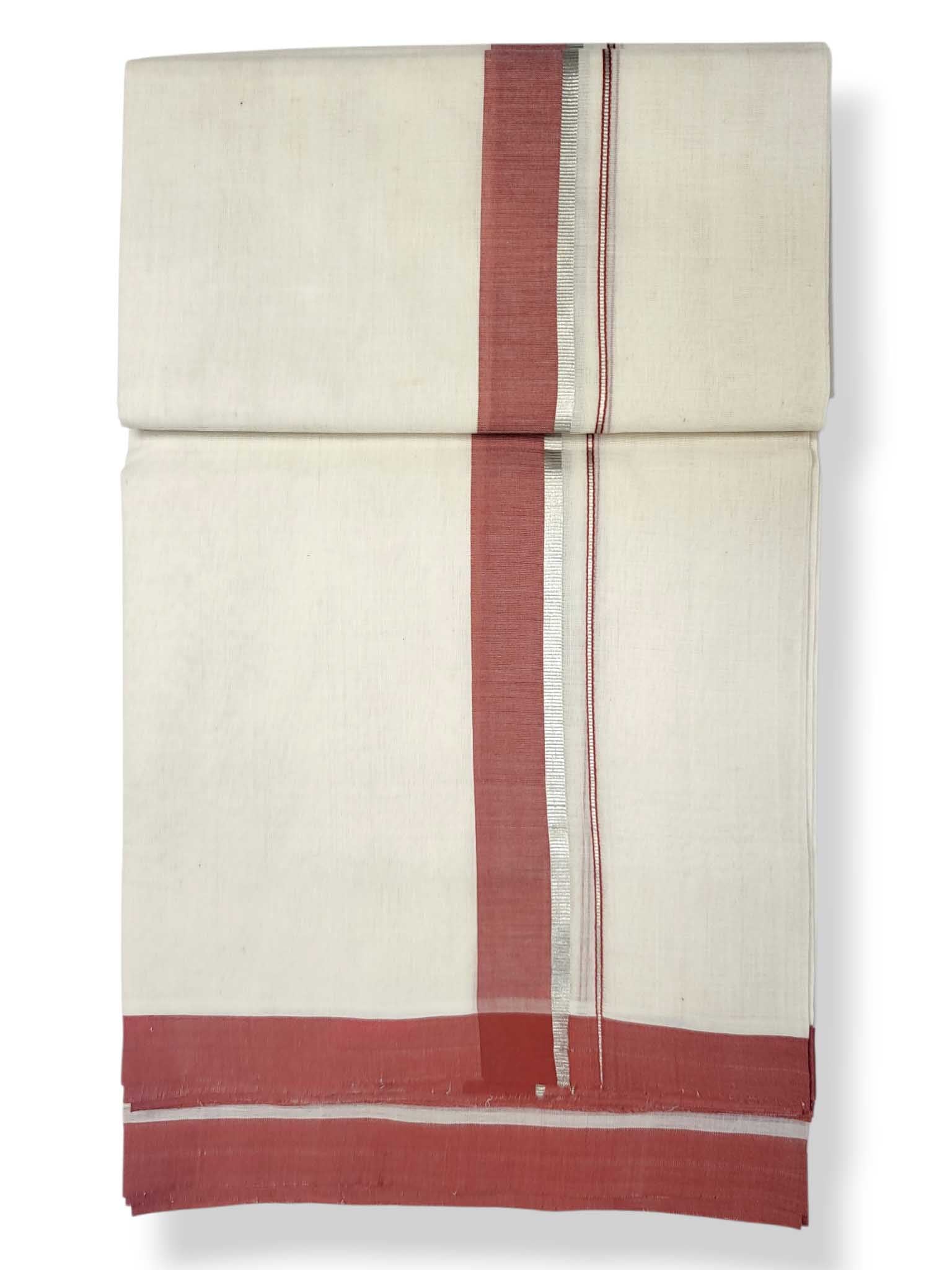 Kerala Balaramapuram Pure Cotton Handloom Mundu/Dhoti