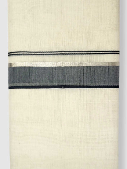 Kerala Balaramapuram Pure Cotton Handloom Mundu/Dhoti