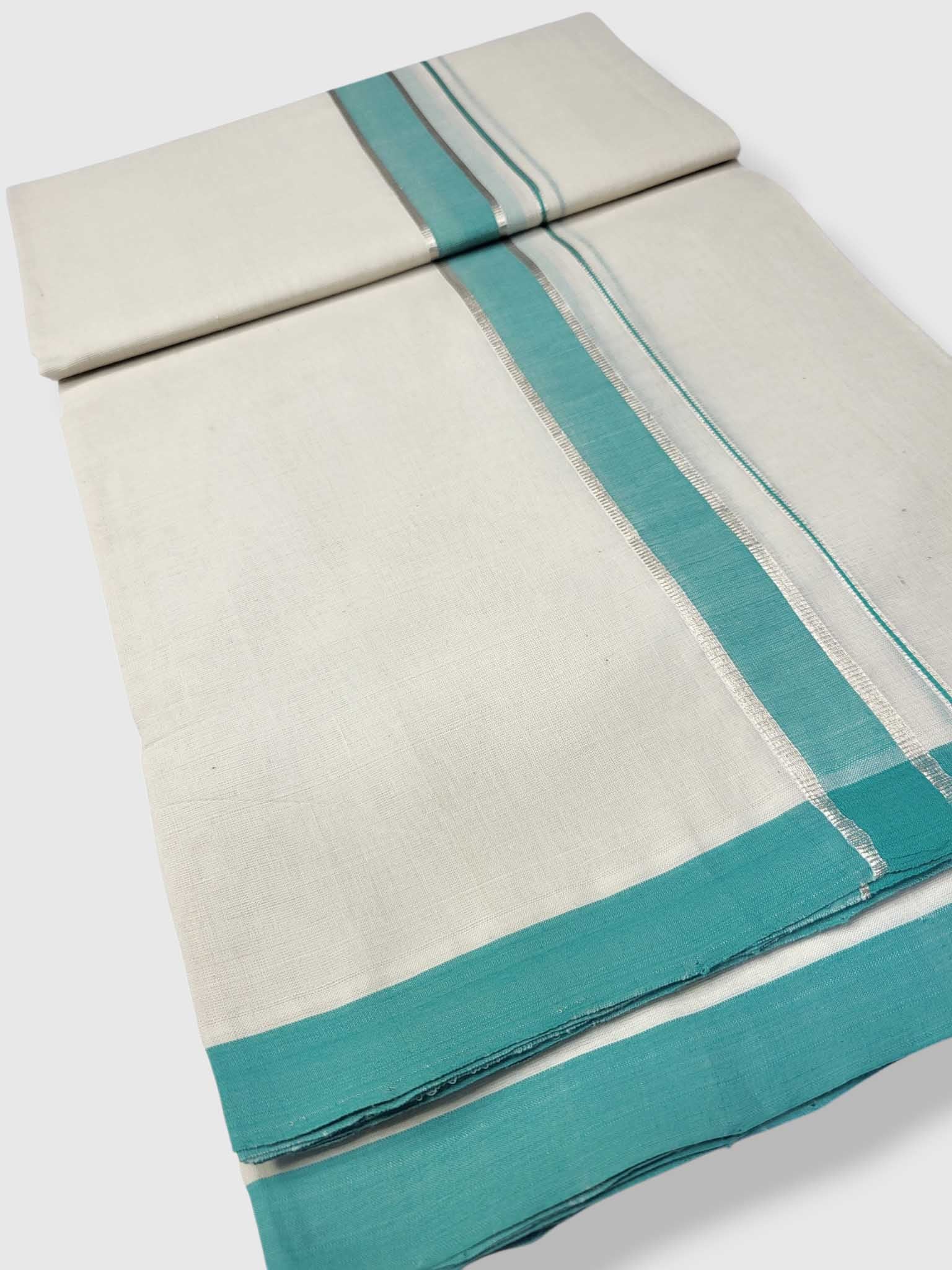 Kerala Balaramapuram Pure Cotton Handloom Mundu/Dhoti