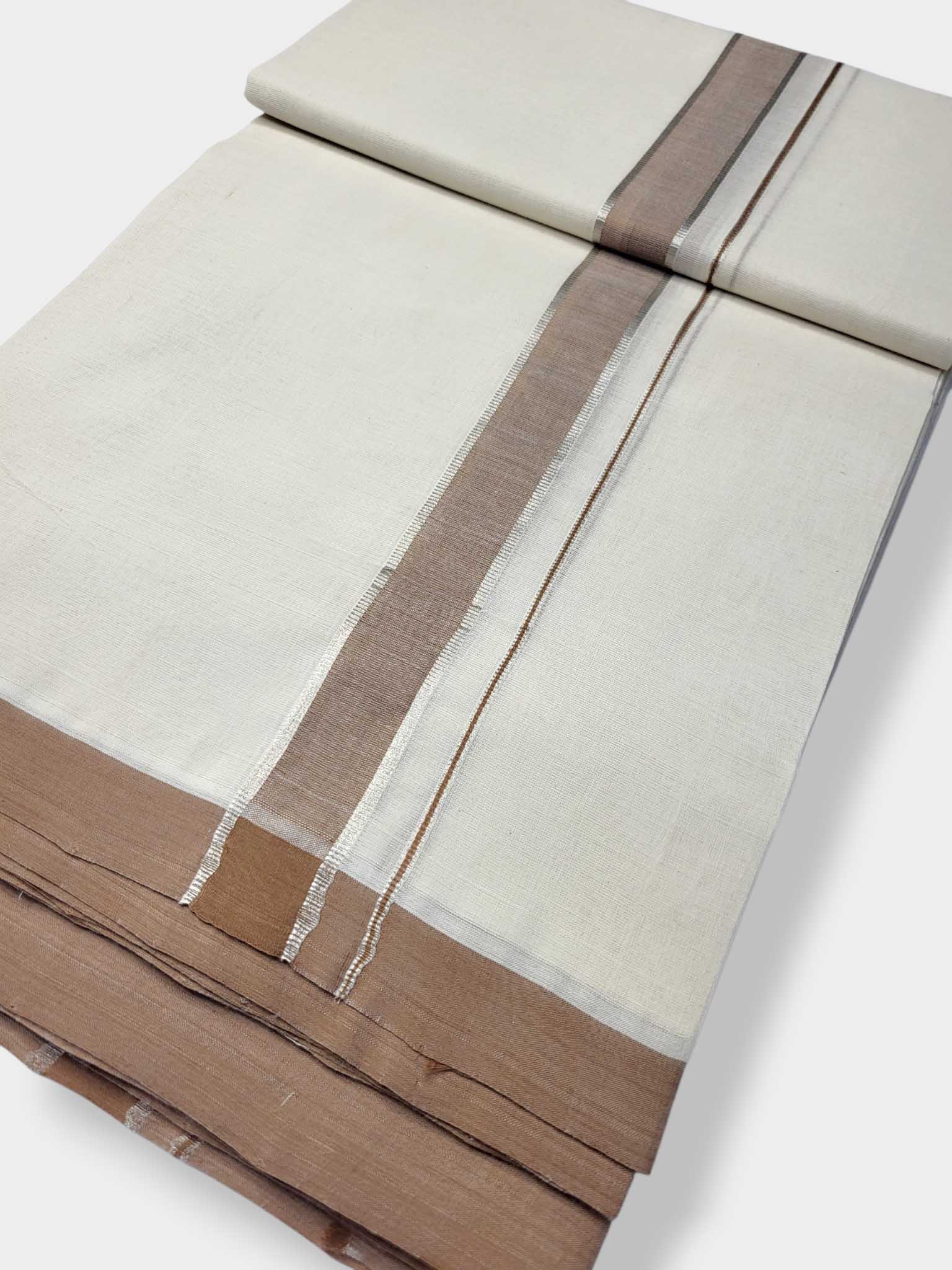 Kerala Balaramapuram Pure Cotton Handloom Mundu/Dhoti