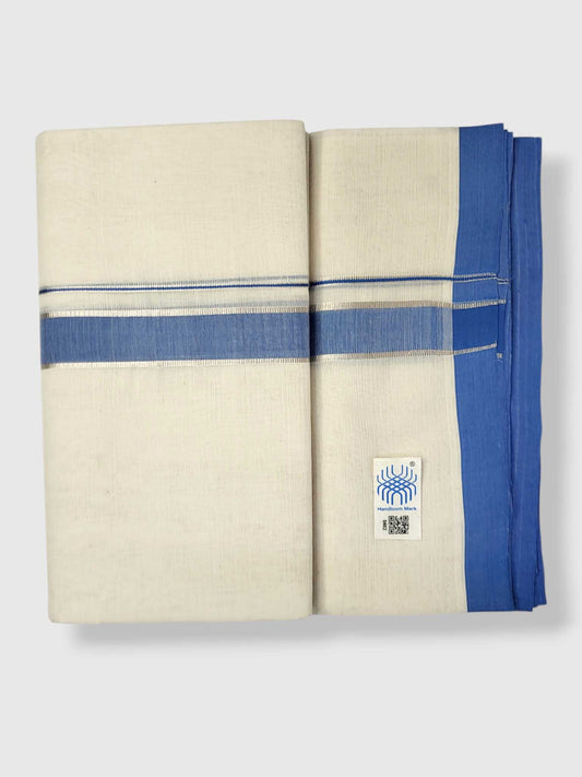 Kerala Balaramapuram Pure Cotton Handloom Mundu/Dhoti