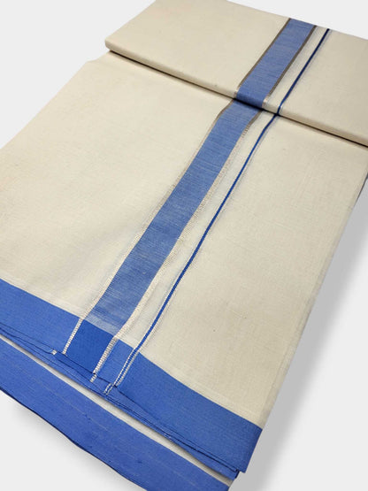 Kerala Balaramapuram Pure Cotton Handloom Mundu/Dhoti