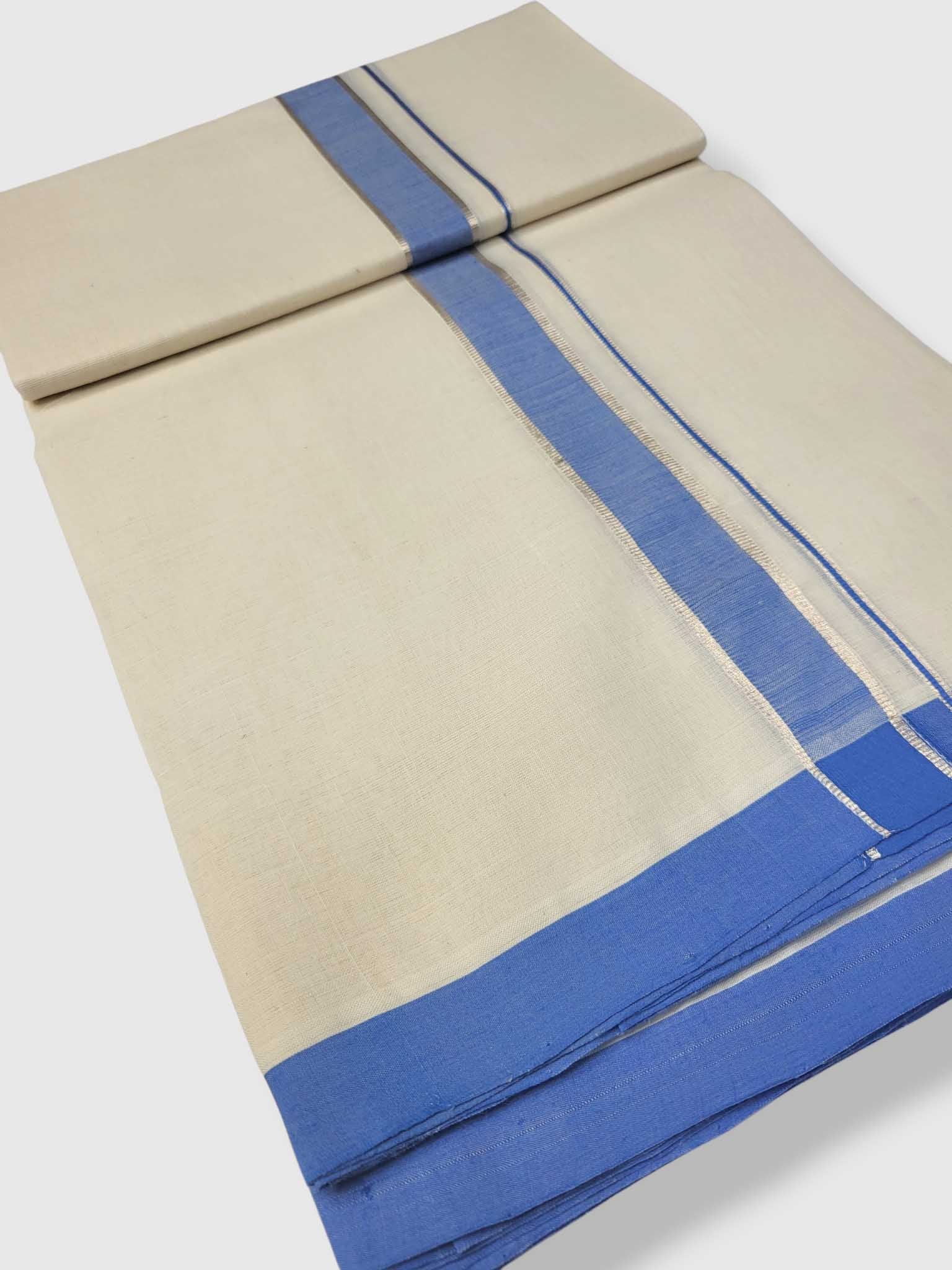 Kerala Balaramapuram Pure Cotton Handloom Mundu/Dhoti
