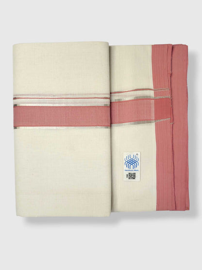 Kerala Balaramapuram Pure Cotton Handloom Mundu/Dhoti