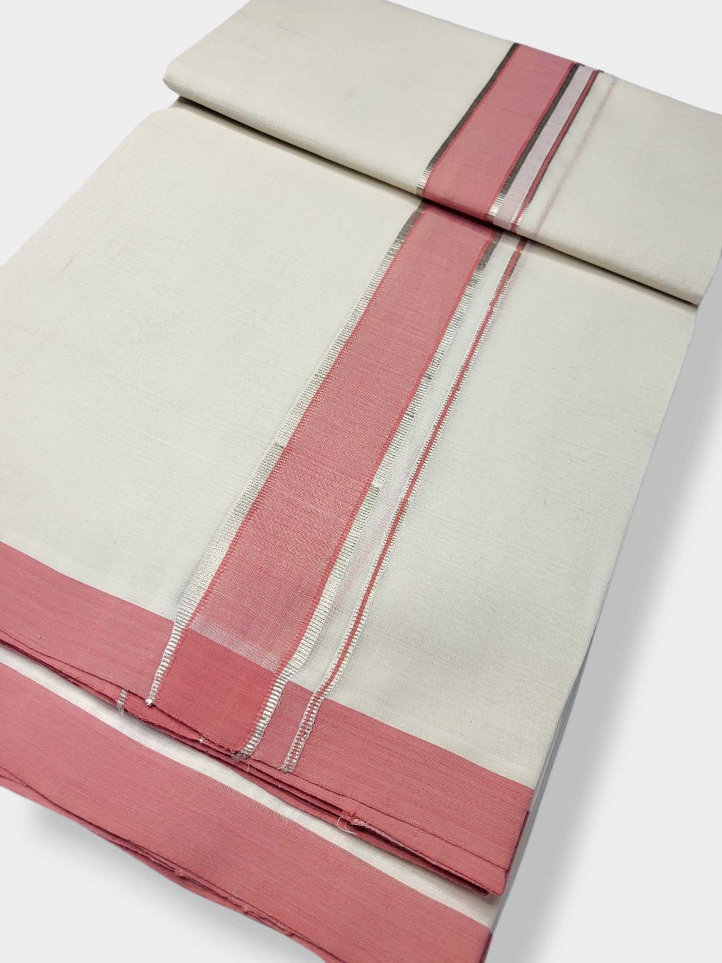 Kerala Balaramapuram Pure Cotton Handloom Mundu/Dhoti