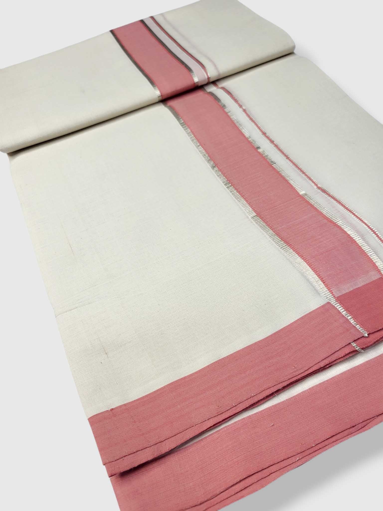 Kerala Balaramapuram Pure Cotton Handloom Mundu/Dhoti