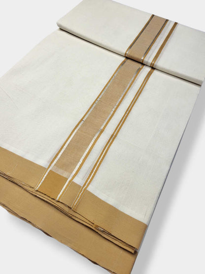 Kerala Balaramapuram Pure Cotton Handloom Mundu/Dhoti
