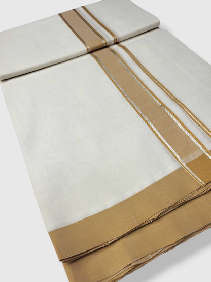 Kerala Balaramapuram Pure Cotton Handloom Mundu/Dhoti