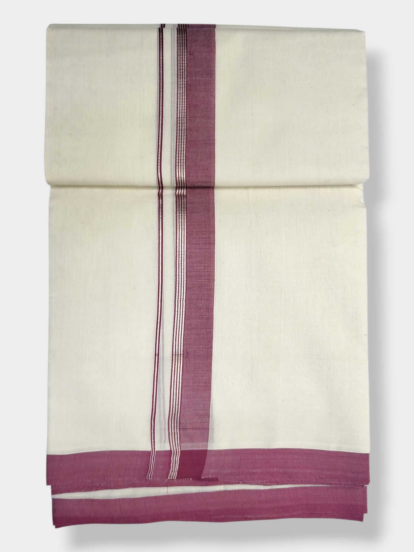 Kerala Balaramapuram Pure Cotton Handloom Mundu/Dhoti