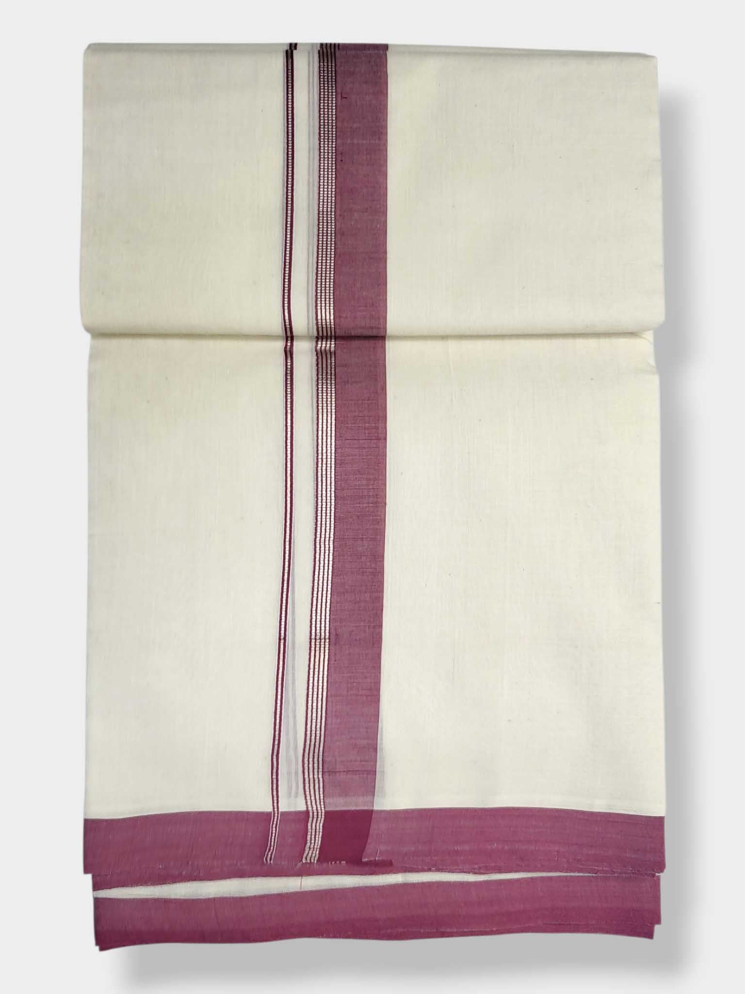 Kerala Balaramapuram Pure Cotton Handloom Mundu/Dhoti