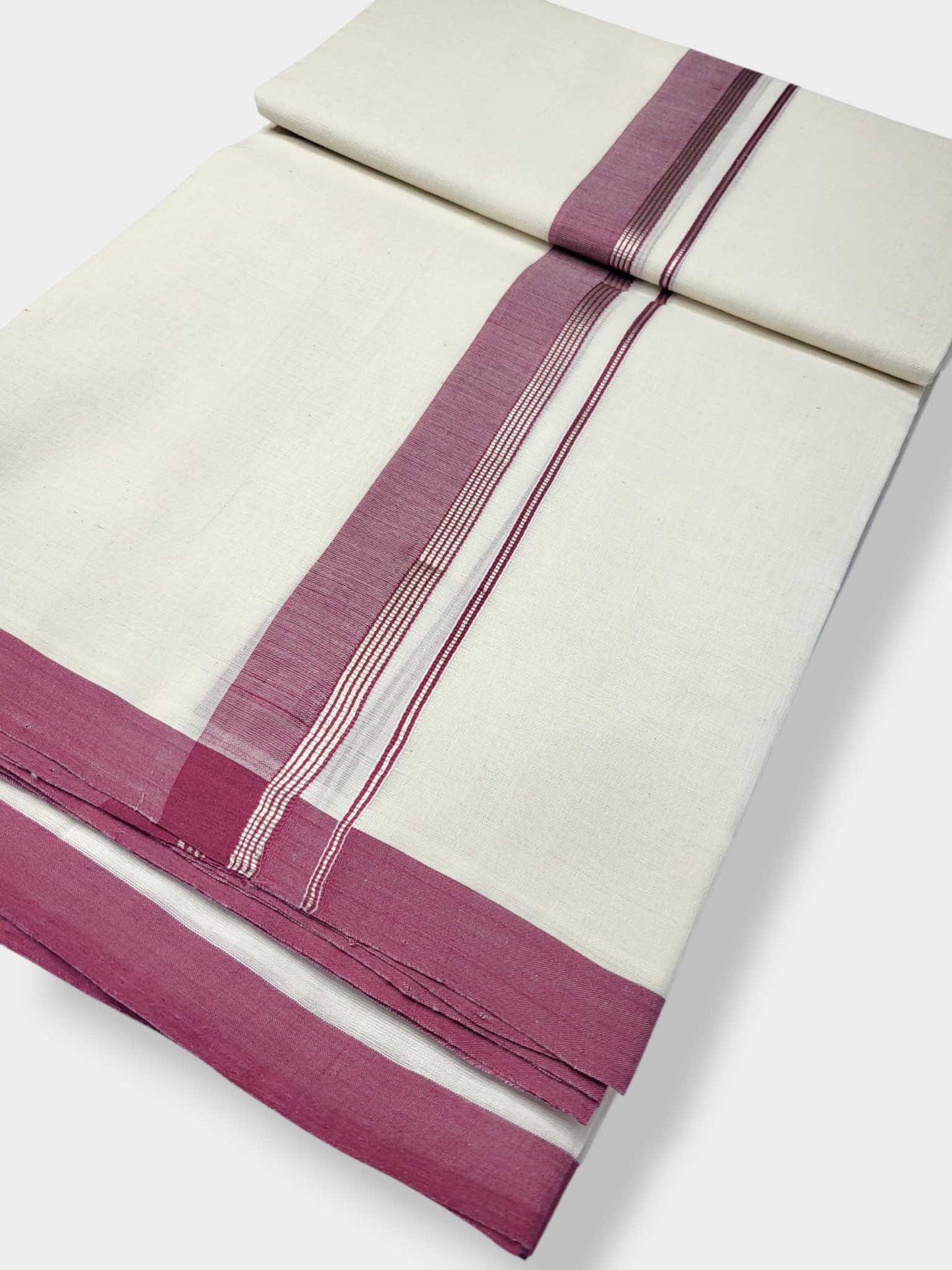 Kerala Balaramapuram Pure Cotton Handloom Mundu/Dhoti