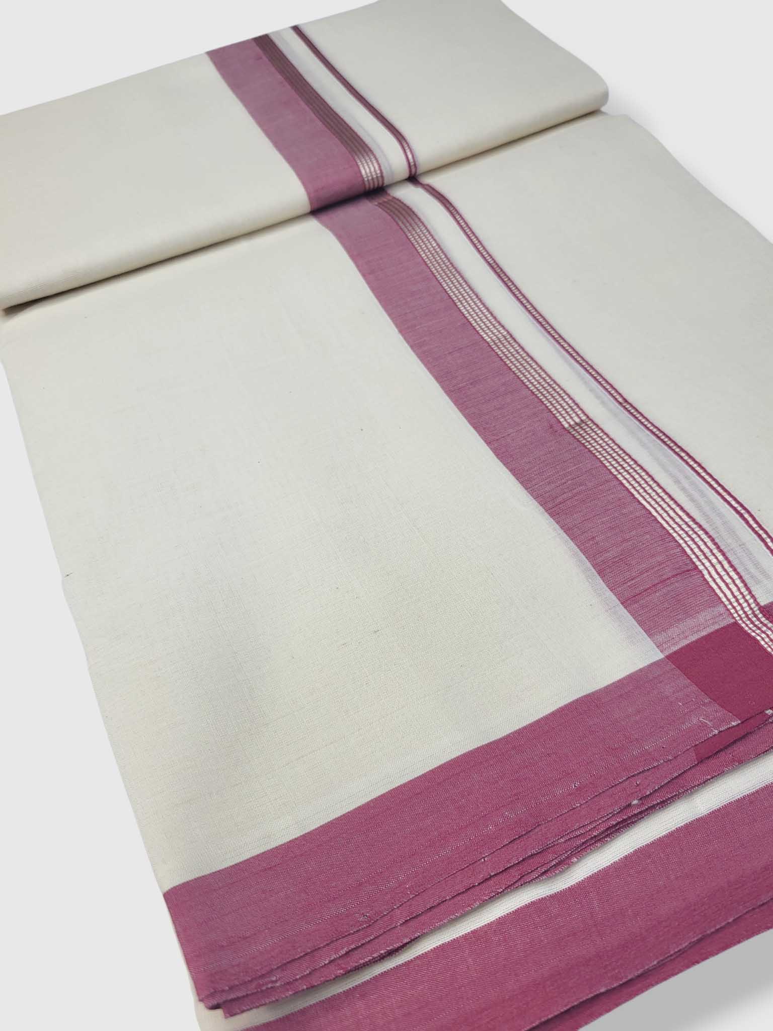 Kerala Balaramapuram Pure Cotton Handloom Mundu/Dhoti
