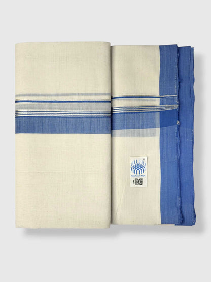 Kerala Balaramapuram Pure Cotton Handloom Mundu/Dhoti