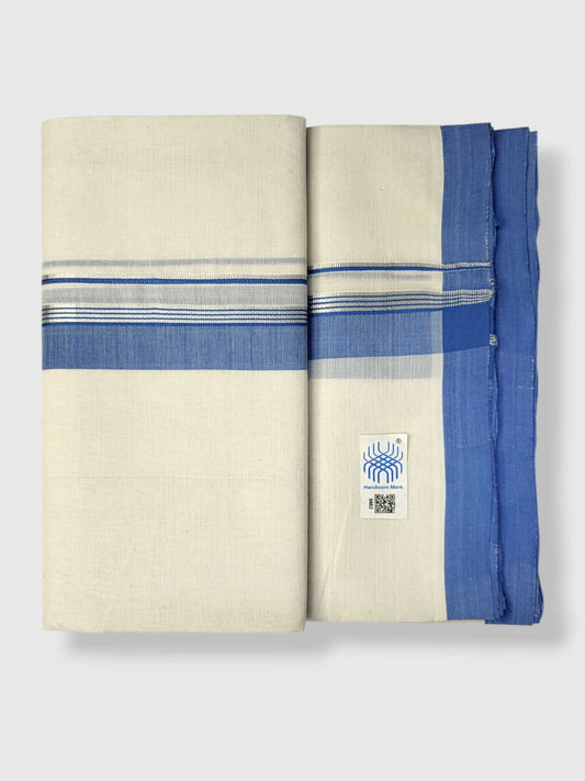 Kerala Balaramapuram Pure Cotton Handloom Mundu/Dhoti