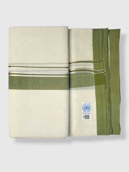 Kerala Balaramapuram Pure Cotton Handloom Mundu/Dhoti