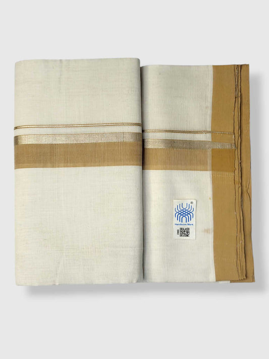 Kerala Balaramapuram Pure Cotton Handloom Mundu/Dhoti