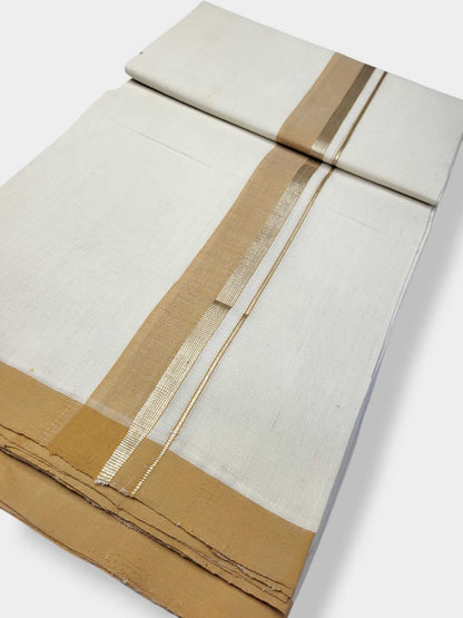 Kerala Balaramapuram Pure Cotton Handloom Mundu/Dhoti