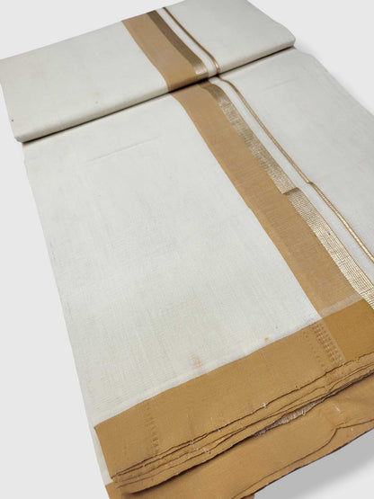 Kerala Balaramapuram Pure Cotton Handloom Mundu/Dhoti