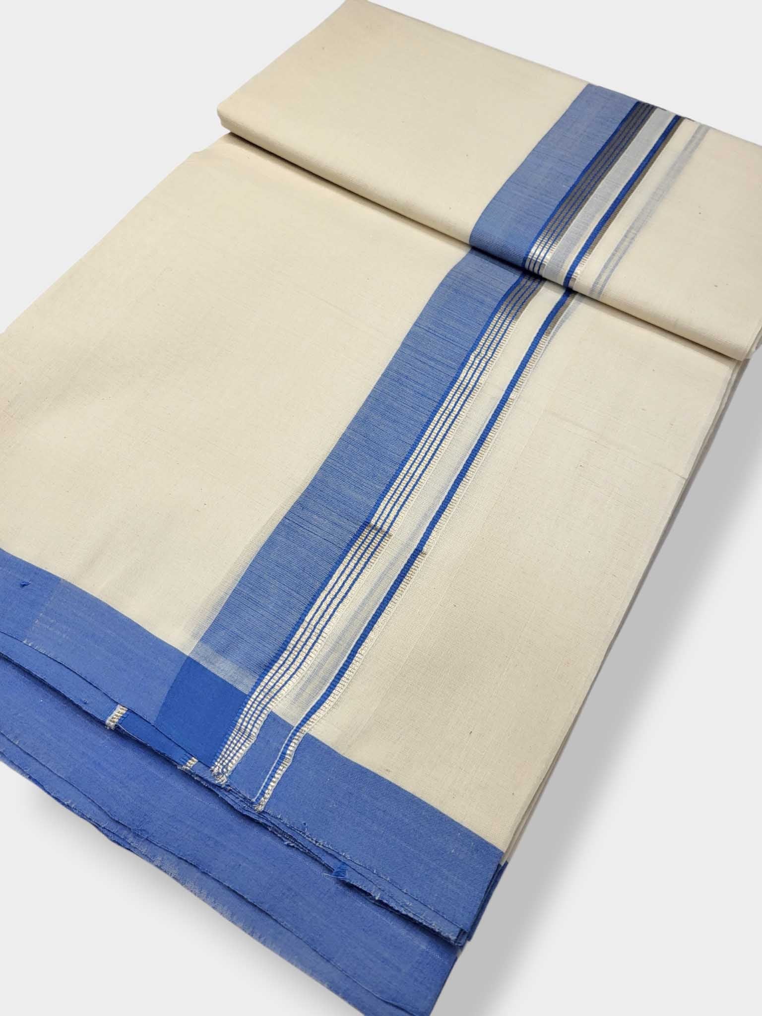 Kerala Balaramapuram Pure Cotton Handloom Mundu/Dhoti