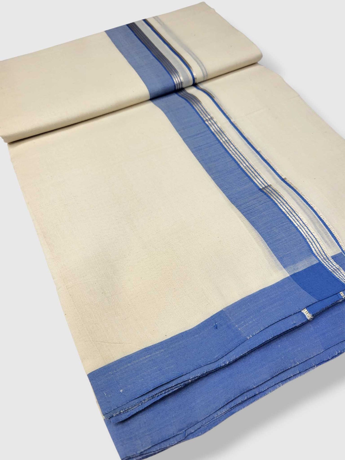 Kerala Balaramapuram Pure Cotton Handloom Mundu/Dhoti