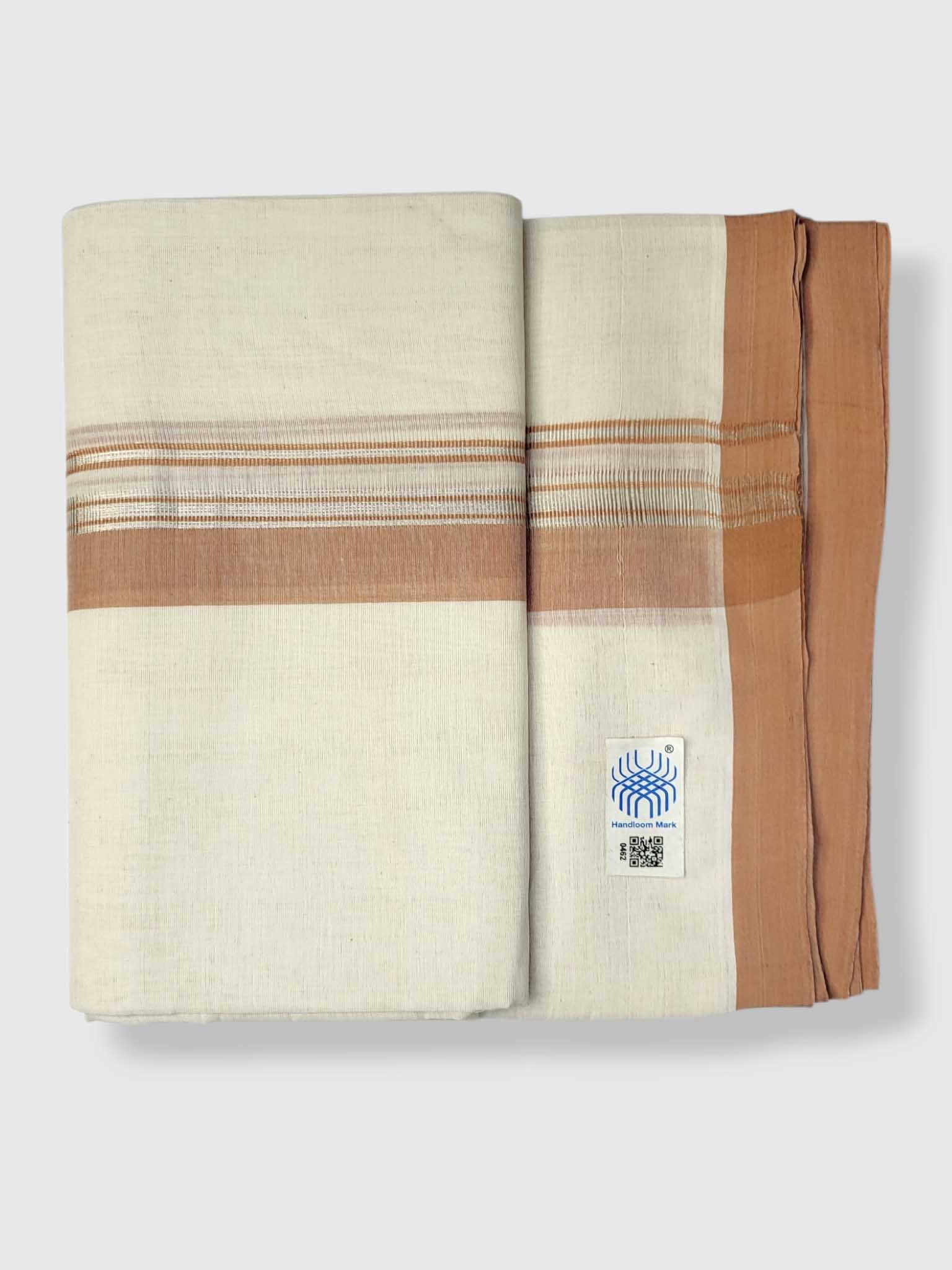 Kerala Balaramapuram Pure Cotton Handloom Mundu/Dhoti