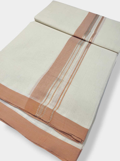 Kerala Balaramapuram Pure Cotton Handloom Mundu/Dhoti
