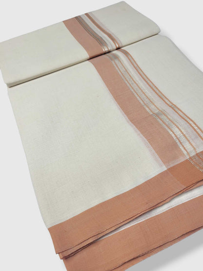 Kerala Balaramapuram Pure Cotton Handloom Mundu/Dhoti