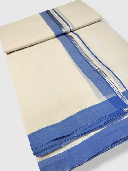 Kerala Balaramapuram Pure Cotton Handloom Mundu/Dhoti