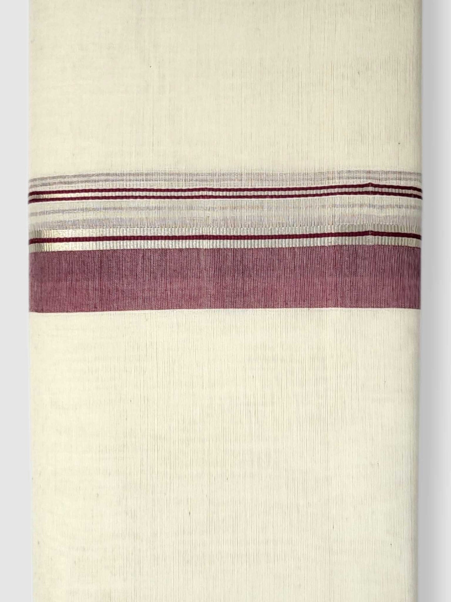 Kerala Balaramapuram Pure Cotton Handloom Mundu/Dhoti