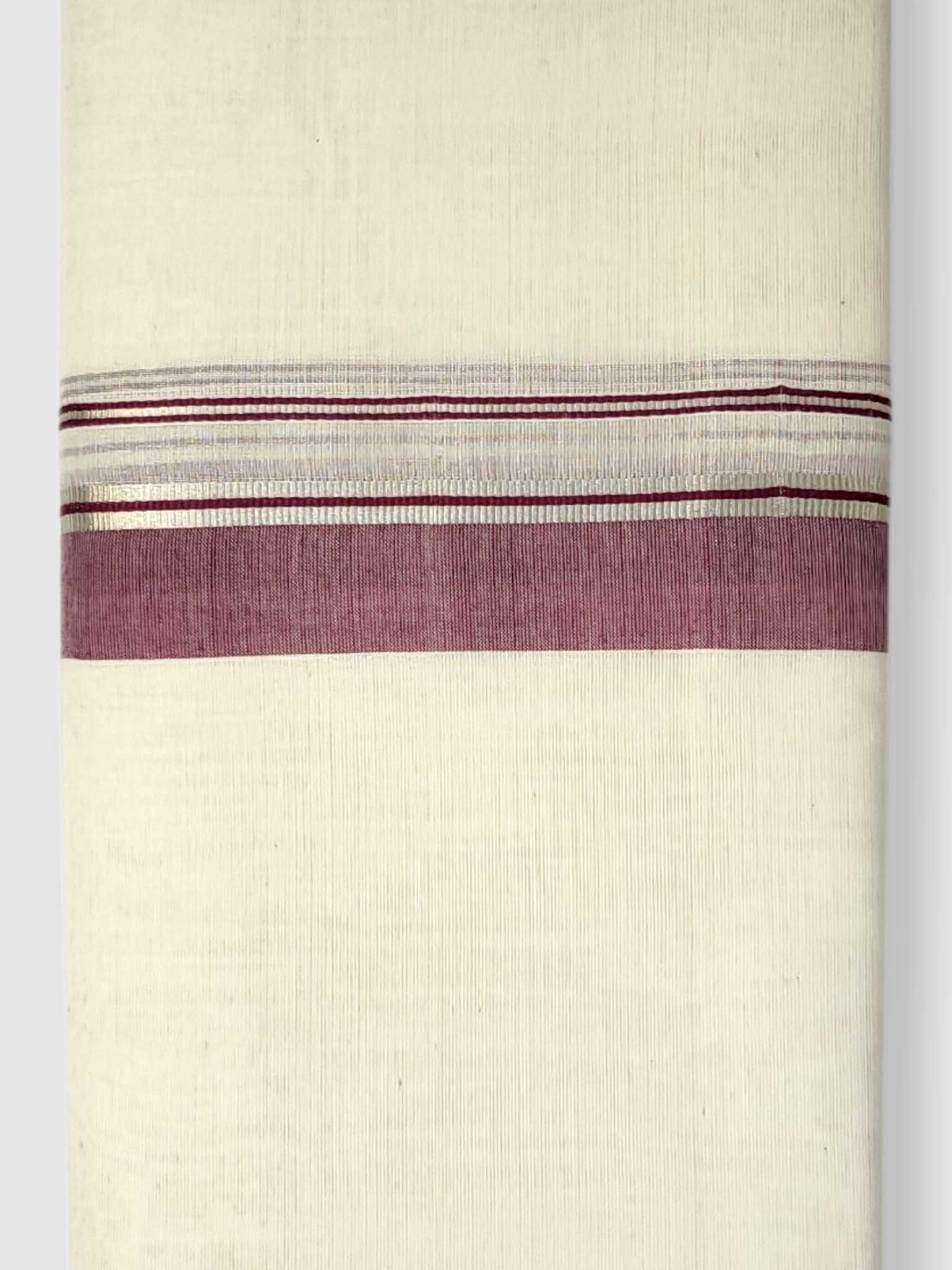 Kerala Balaramapuram Pure Cotton Handloom Mundu/Dhoti