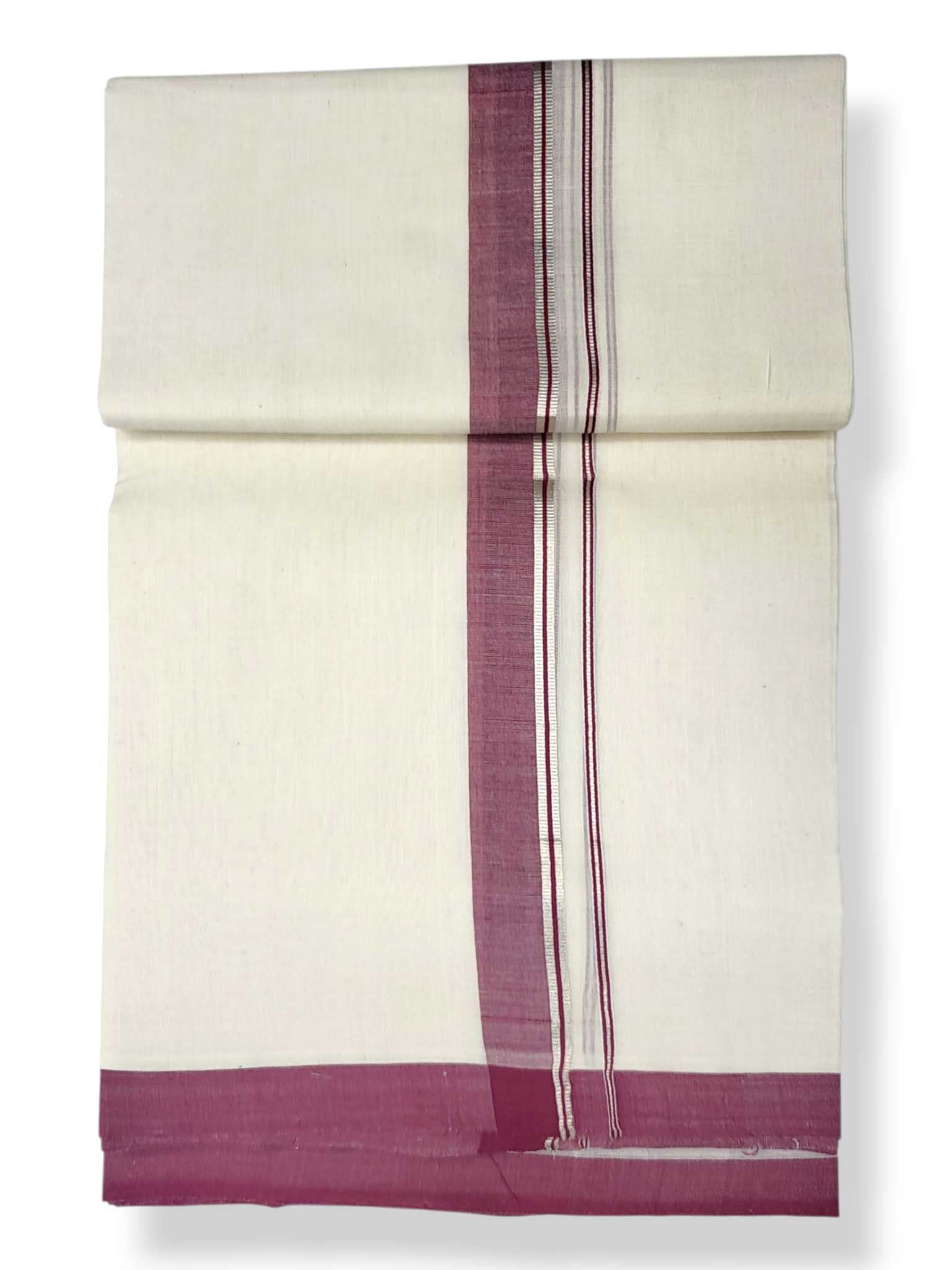 Kerala Balaramapuram Pure Cotton Handloom Mundu/Dhoti
