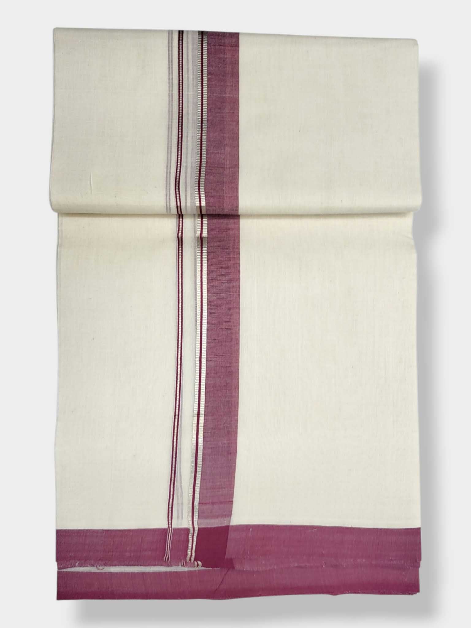 Kerala Balaramapuram Pure Cotton Handloom Mundu/Dhoti