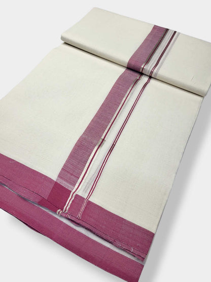Kerala Balaramapuram Pure Cotton Handloom Mundu/Dhoti