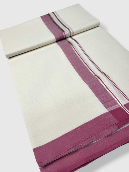 Kerala Balaramapuram Pure Cotton Handloom Mundu/Dhoti