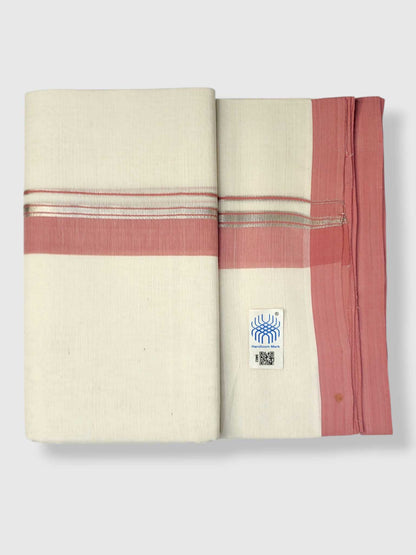 Kerala Balaramapuram Pure Cotton Handloom Mundu/Dhoti
