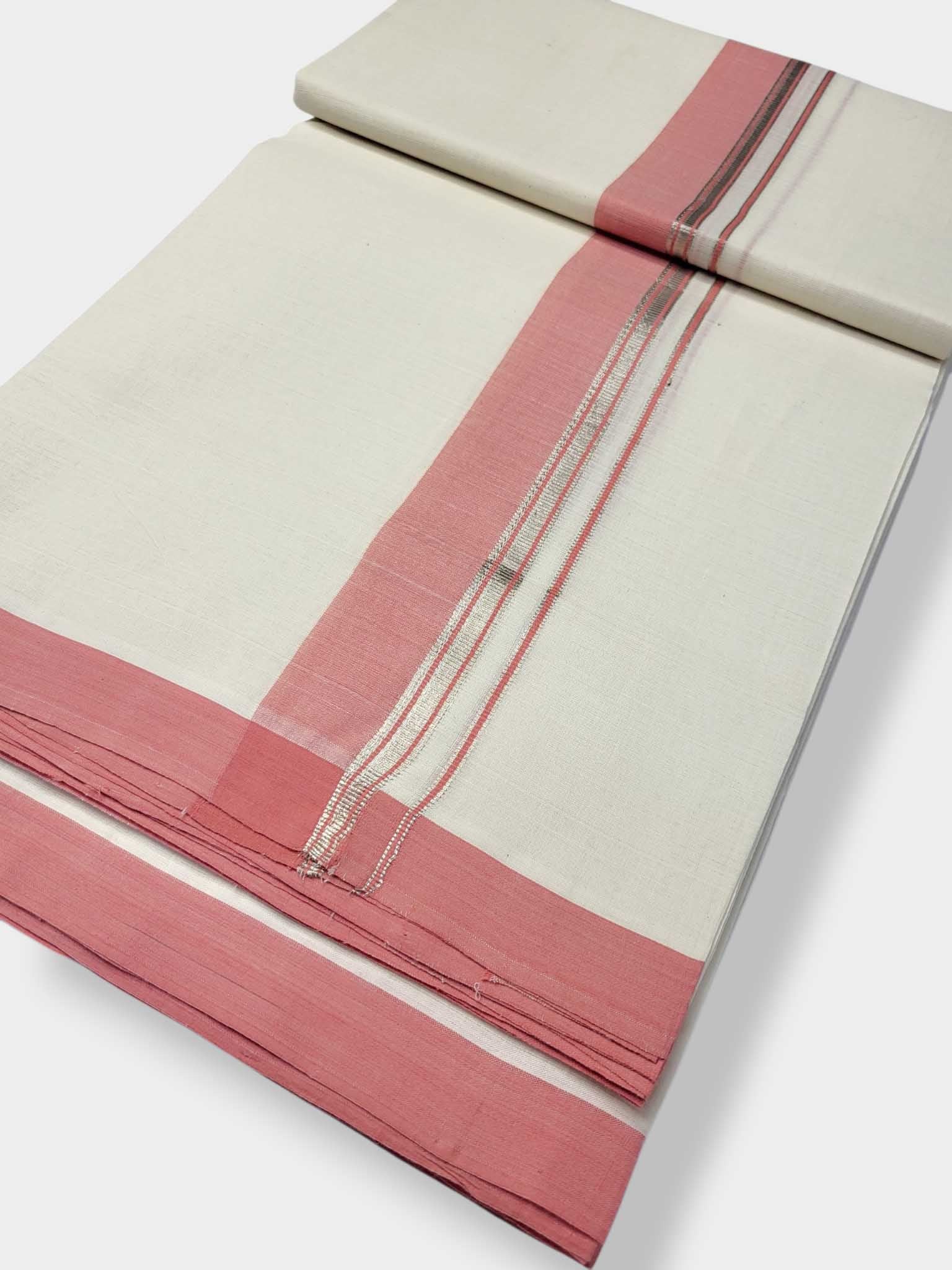 Kerala Balaramapuram Pure Cotton Handloom Mundu/Dhoti