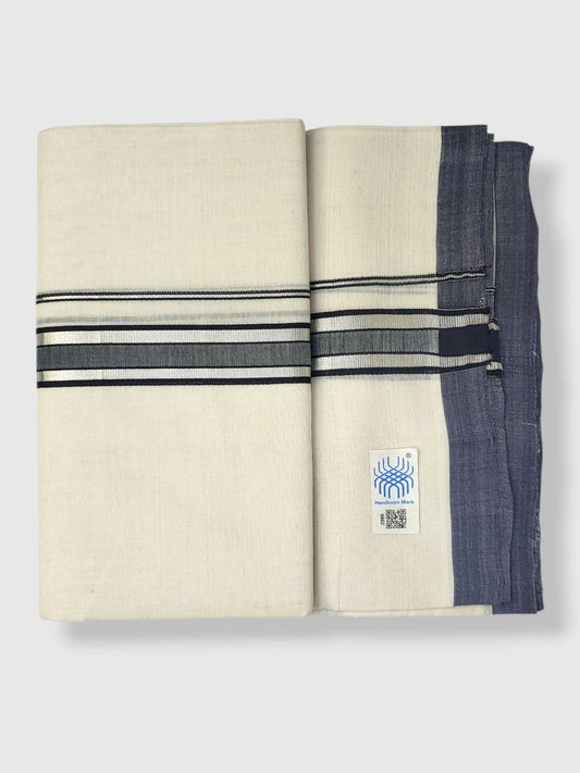 Kerala Balaramapuram Pure Cotton Handloom Mundu/Dhoti
