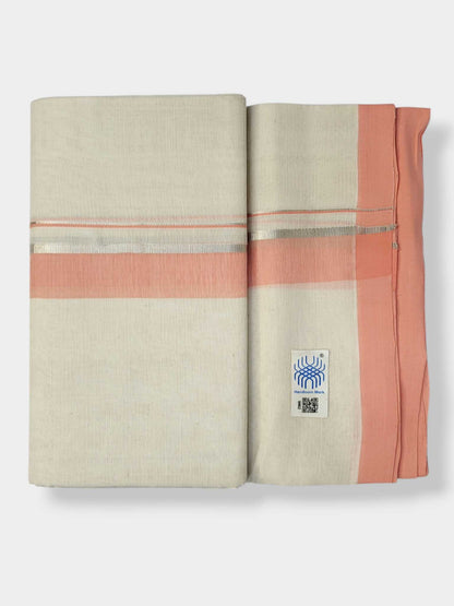 Kerala Balaramapuram Pure Cotton Handloom Mundu/Dhoti
