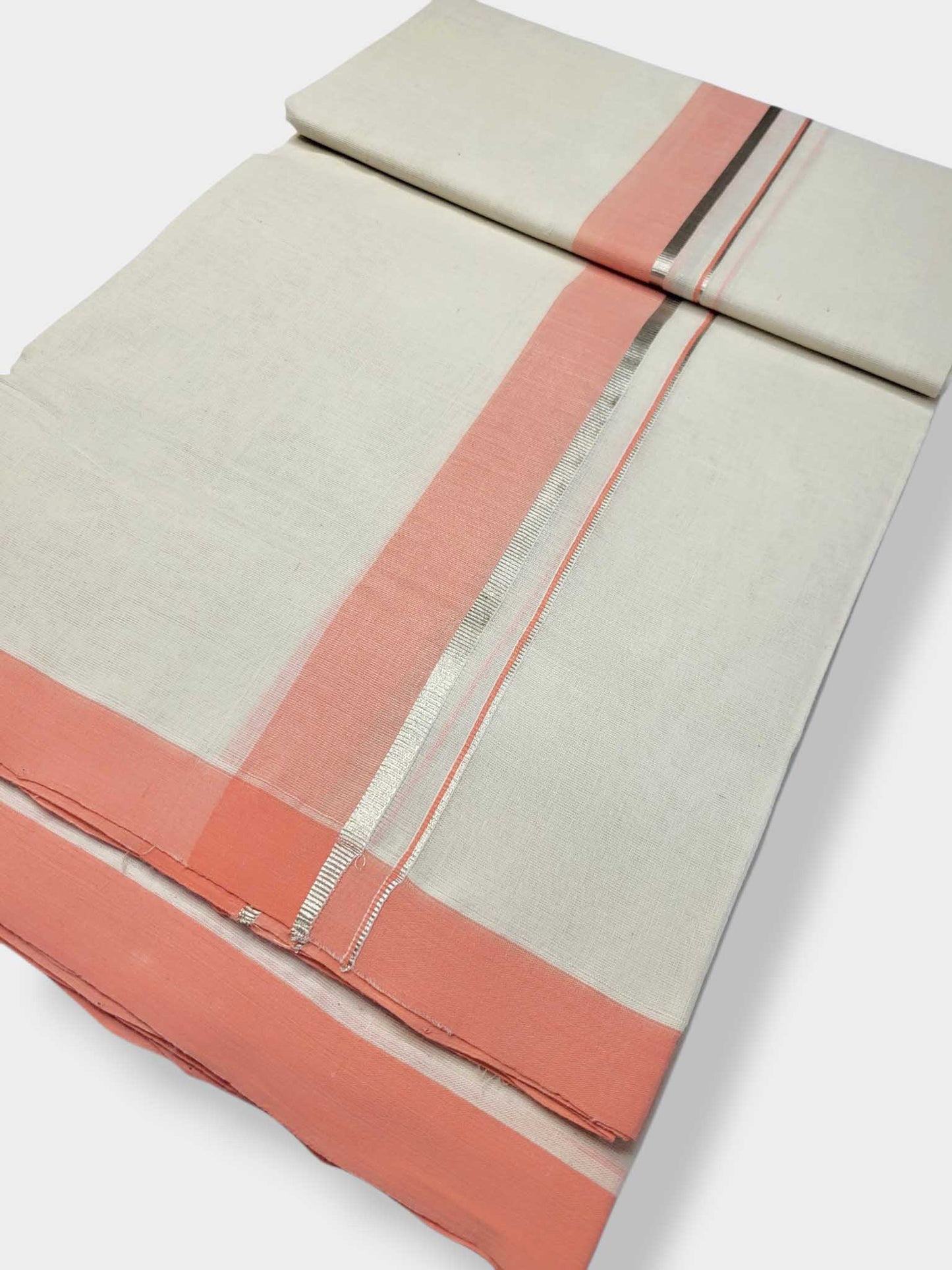 Kerala Balaramapuram Pure Cotton Handloom Mundu/Dhoti