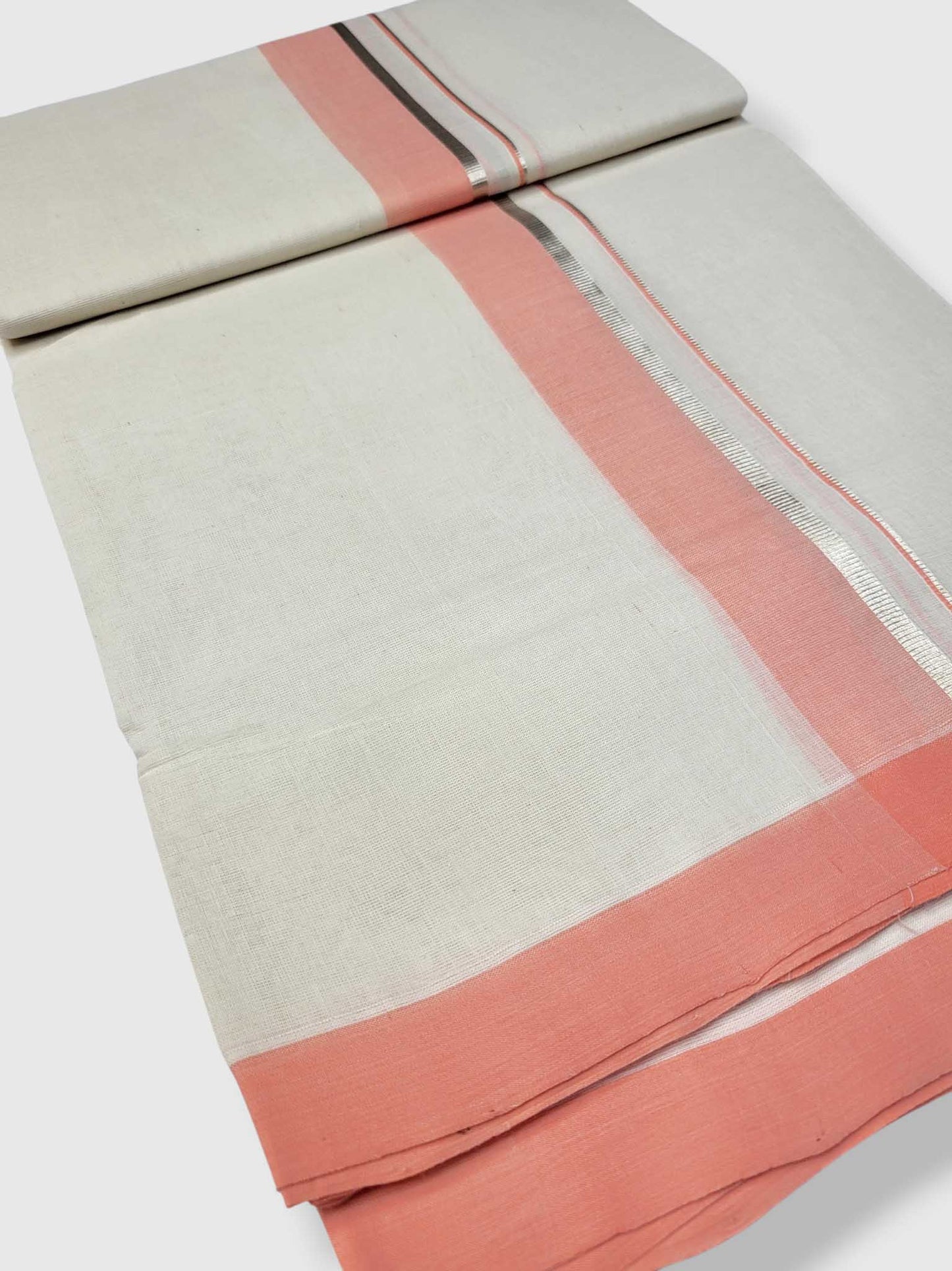 Kerala Balaramapuram Pure Cotton Handloom Mundu/Dhoti
