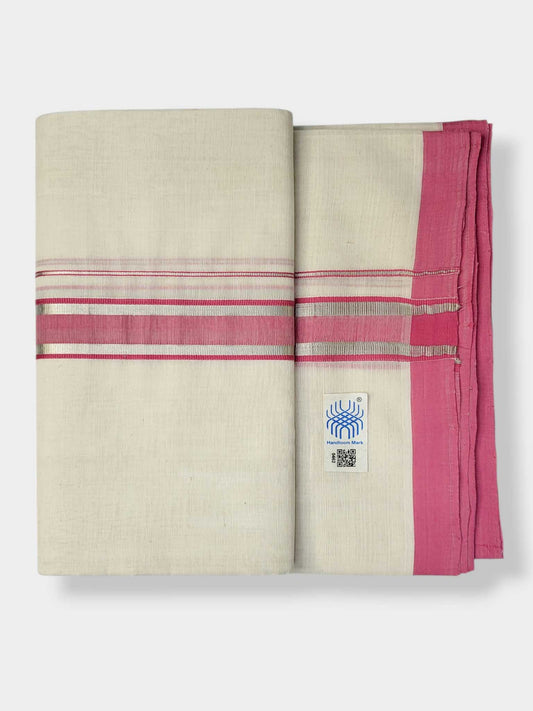 Kerala Balaramapuram Pure Cotton Handloom Mundu/Dhoti
