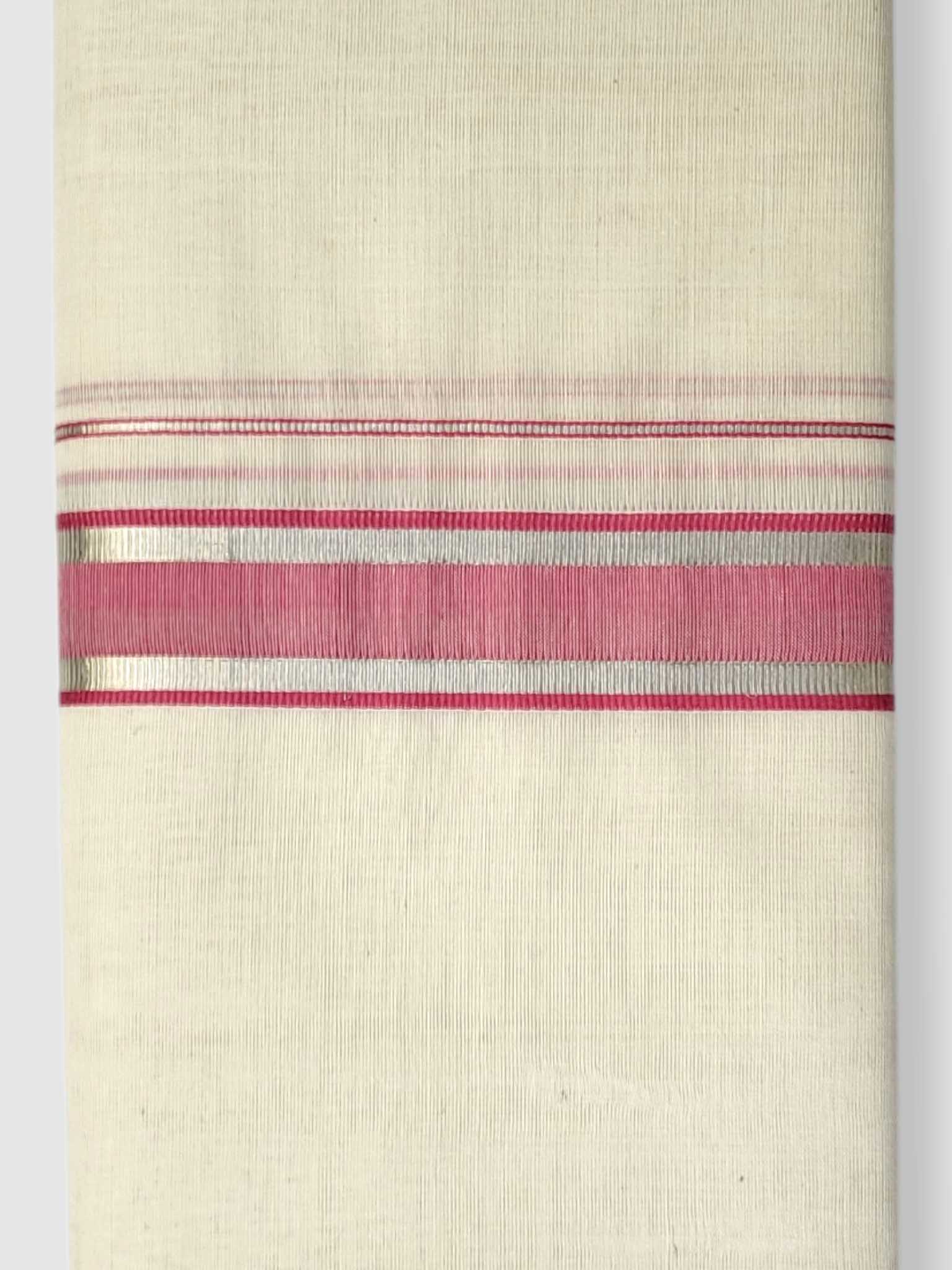 Kerala Balaramapuram Pure Cotton Handloom Mundu/Dhoti