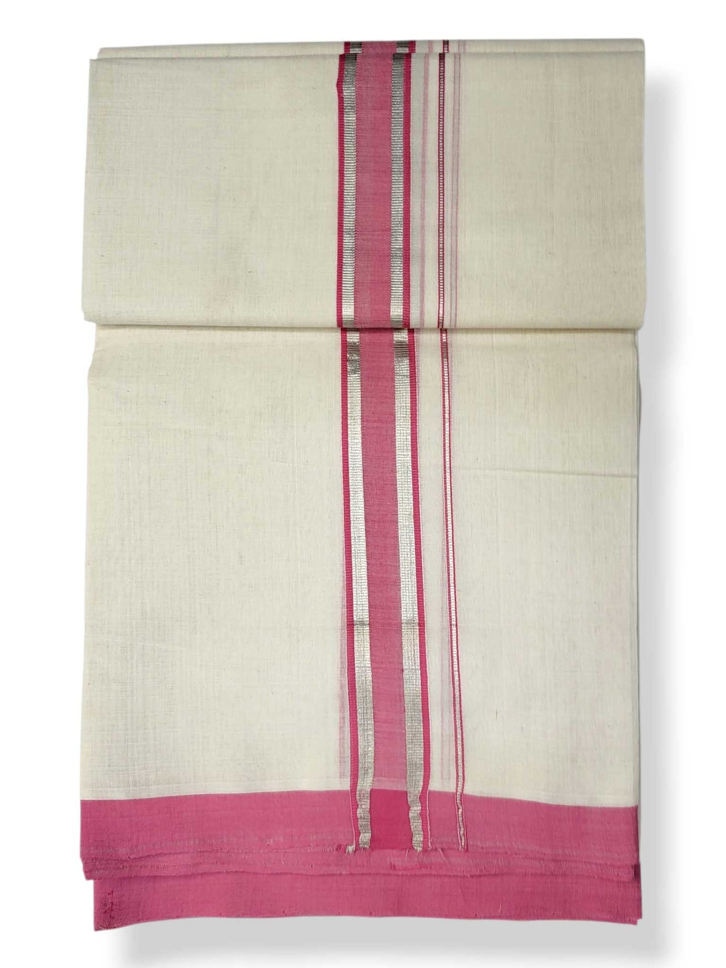 Kerala Balaramapuram Pure Cotton Handloom Mundu/Dhoti