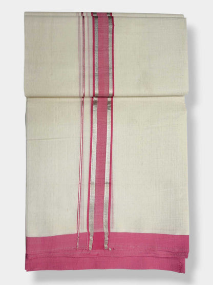 Kerala Balaramapuram Pure Cotton Handloom Mundu/Dhoti