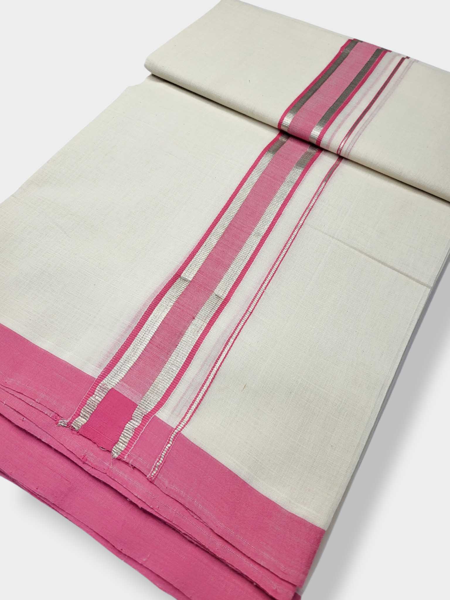 Kerala Balaramapuram Pure Cotton Handloom Mundu/Dhoti